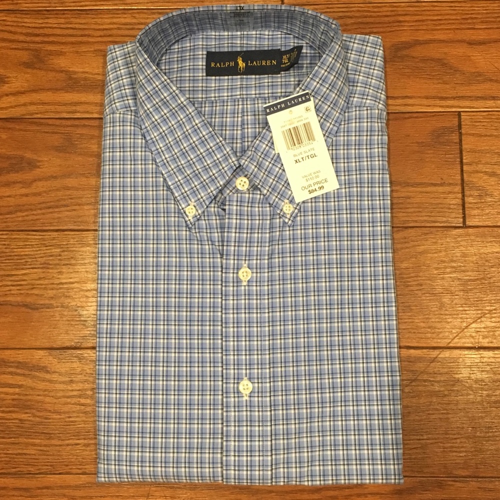 Ralph Lauren Blue Slate Button Down
